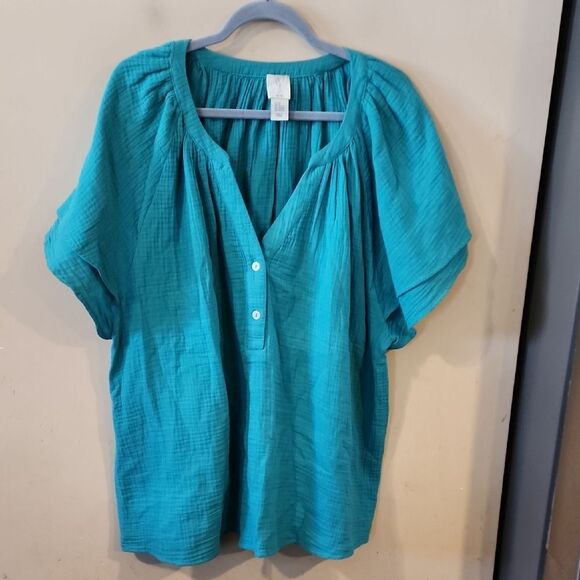 Joie 1X Teal Women's Top EUC - Picture 1 of 6